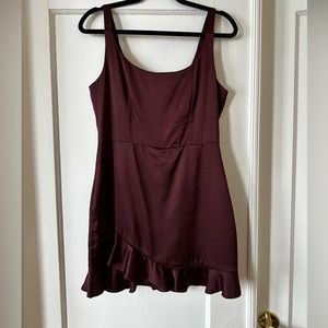 Satin cocktail dress